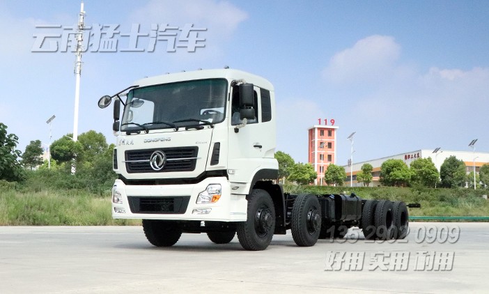 天龍后八輪底盤,東風(fēng)天錦8*4底盤,四橋卡車底盤,350馬力底盤,平板運(yùn)輸車底盤