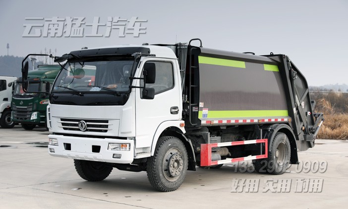 壓縮式垃圾車(chē),9立方垃圾車(chē),東風(fēng)環(huán)衛(wèi)車(chē),垃圾車(chē)廠家,垃圾車(chē)銷(xiāo)售,4*2垃圾車(chē)