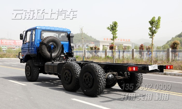 東風六驅(qū),特種車底盤,加強型越野底盤,EQ2102GJ,10噸卡車底盤,6*6底盤配置