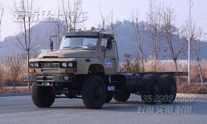 特種改裝車,260馬力底盤,六驅(qū)尖頭底盤,25噸越野專用車,底盤出口定制,全驅(qū)專用車底盤