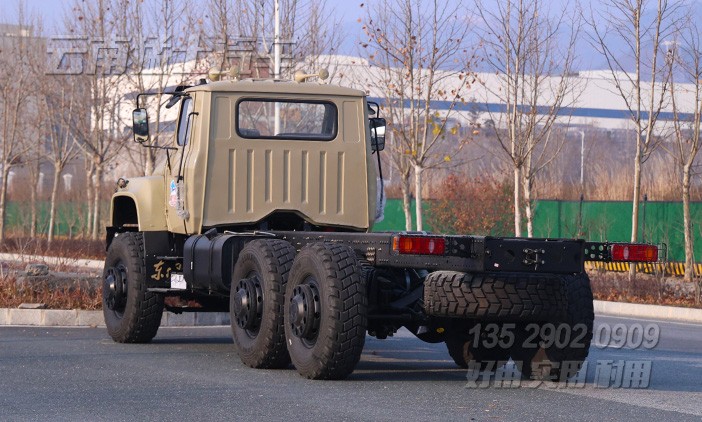 特種改裝車,260馬力底盤,六驅(qū)尖頭底盤,25噸越野專用車,底盤出口定制,全驅(qū)專用車底盤